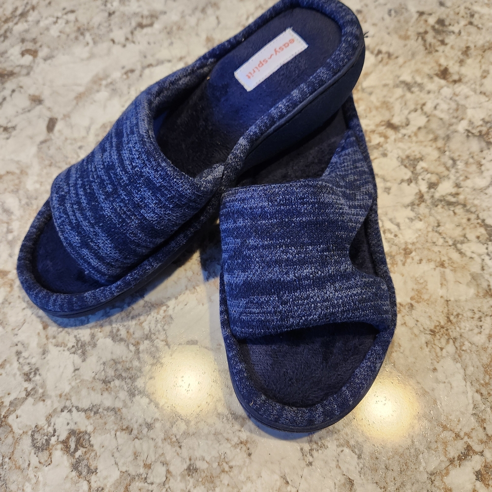 Easy Spirit Blue Women's Slippers
